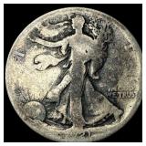 1917-S Silver Walking Liberty Half Dollar NICELY C