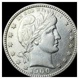 1900 Barber Quarter CLOSELY UNCIRCULATED