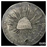 1833Mo Mexico Silver 8 Reales