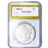 1885-O Morgan Silver Dollar PGA MS63