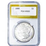 1888 Morgan Silver Dollar PGA MS65