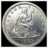 1858 Seated Liberty Quarter CLOSELY UNCIRCULATED