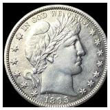 1895-O Silver Barber Half Dollar CLOSELY  UNCIRCU
