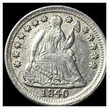 1840-O Silver Seated Liberty Half Dime  CLOSELY U