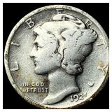 1921 Mercury Dime LIGHTLY CIRCULATED
