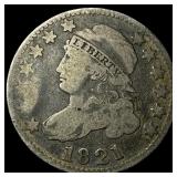1821 Capped Bust Dime LIGHTLY CIRCULATED