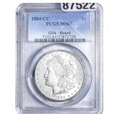 1884-CC Morgan Silver Dollar PCGS MS63