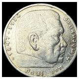 1935E Germany Silver 5 Reichsmark