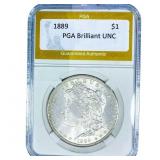 1889 Morgan Silver Dollar PGA Brilliant UNC