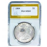 1904 Morgan Silver Dollar PGA MS64