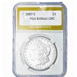 1887-S Morgan Silver Dollar PGA Brilliant UNC