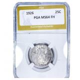 1926 Standing Liberty Quarter PGA MS64 FH