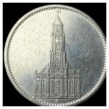 1935 Germany Silver 5 Reichsmark