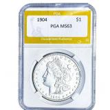 1904 Morgan Silver Dollar PGA MS63