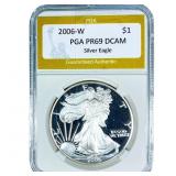 2006-W Silver Eagle PGA PR69 DCAM