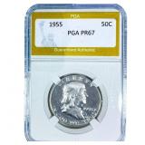 1955 Franklin Half Dollar PGA PR67