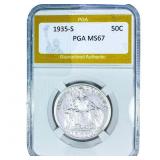 1935-S San Diego Half Dollar PGA MS67