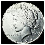 1928-S Silver Peace Dollar CLOSELY  UNCIRCULATED
