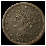 1856 Braided Hair Half Cent HIGH GRADE