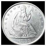 1858-O Seated Liberty Silver Half Dollar  CLOSELY