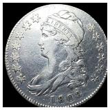 1808 Capped Bust Half Dollar NEARLY  UNCIRCULATED