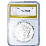 1904 Morgan Silver Dollar PGA MS64