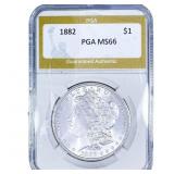 1882 Morgan Silver Dollar PGA MS66
