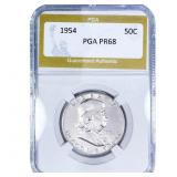 1954 Franklin Half Dollar PGA PR68