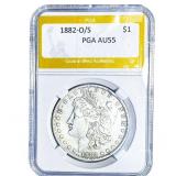 1882-O/S Morgan Silver Dollar PGA AU55