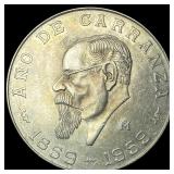 1959Mo Mexico Silver 5 Pesos