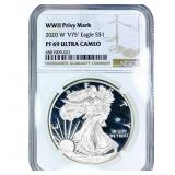 2020-W Silver Eagle NGC PF69 Ultra Cameo