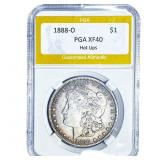 1888-O Morgan Silver Dollar PGA XF40 Hot Lips