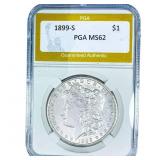 1899-S Morgan Silver Dollar PGA MS62
