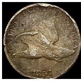 1857 Copper-Nickel Flying Eagle Cent HIGH  GRADE