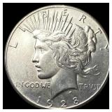 1928 Peace Silver Dollar CLOSELY UNCIRCULATED