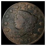 1821 Coronet Head Large Cent NICELY  CIRCULATED