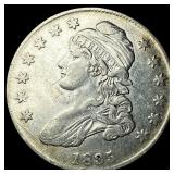 1835 Silver Capped Bust Half Dollar NEARLY  UNCIR