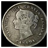 1893 Canada Silver 5 Cents LIGHTLY CIRCULATED