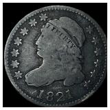 1821 Capped Bust Dime NICELY CIRCULATED