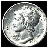 1916 Silver Mercury Dime UNCIRCULATED