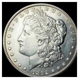 1892 Silver Morgan Dollar CLOSELY  UNCIRCULATED