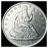 1858-O Silver Seated Liberty Half Dollar  CLOSELY