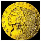 1911 Indian Head Half Eagle $5 Gold UNCIRCULATED