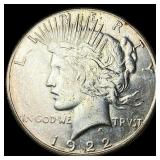 1922-S Silver Peace Dollar CLOSELY UNCIRCULATED