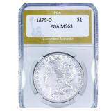 1879-O Morgan Silver Dollar PGA MS63