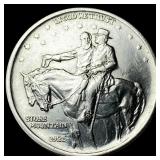 1925 Silver Half Dollar Stone Mountain CHOICE AU