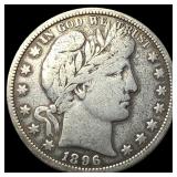 1896-O Silver Barber Half Dollar LIGHTLY  CIRCULA