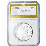 1826 Capped Bust Half Dollar PGA MS61