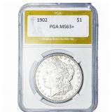 1902 Morgan Silver Dollar PGA MS63+