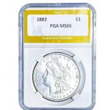 1883 Morgan Silver Dollar PGA MS66